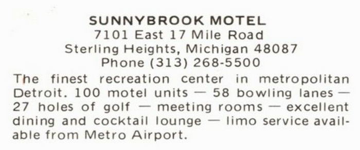 Sunnybrook Lanes (Sunnybrook Motel) - Vintage Postcard (newer photo)